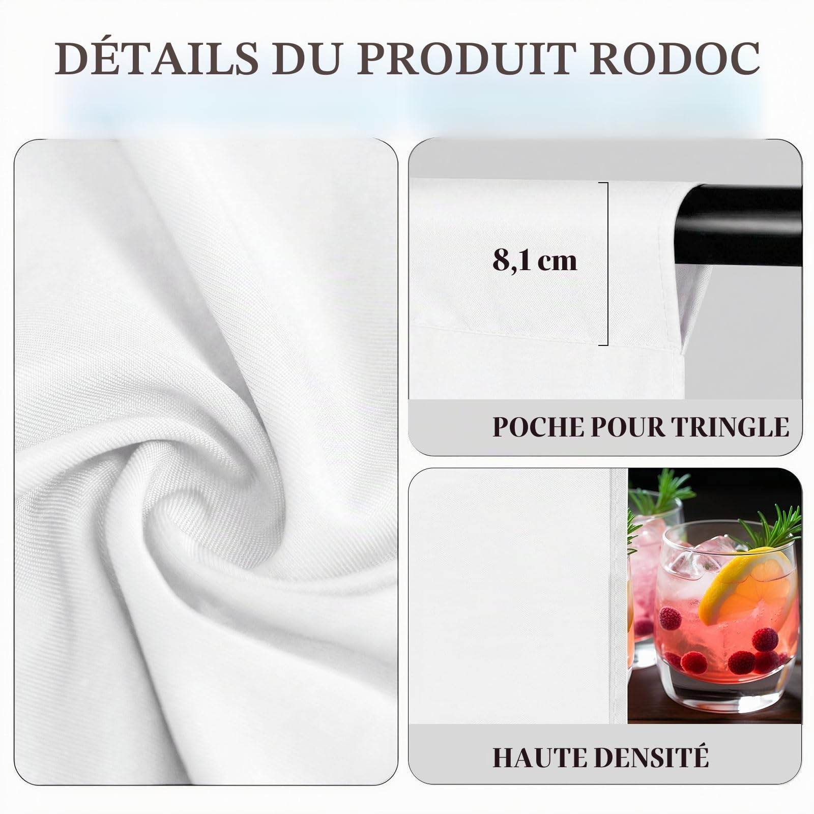 Toile de Fond Blanc avec 4 Clips Anti-Plis, Coton Mousseline Moins de Rides Pliable Fond Tissu Studio Photo (10 * 15FT / 3 * 4,5M Blanc) pour Le Portrait, Photographie, Vidéo, Camera, Photo