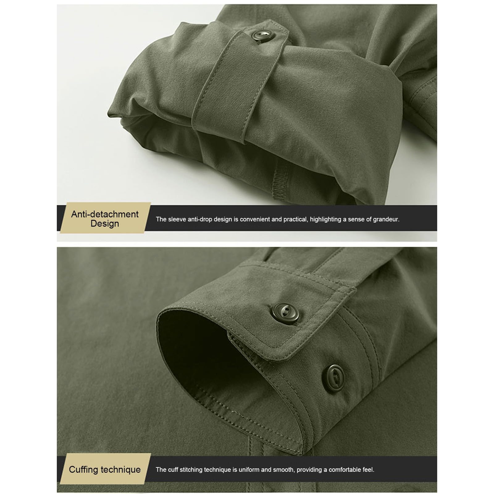 Generisch Hemd Herren Langarm Outdoor Wanderhemd Atmungsaktiv Funktionshemd