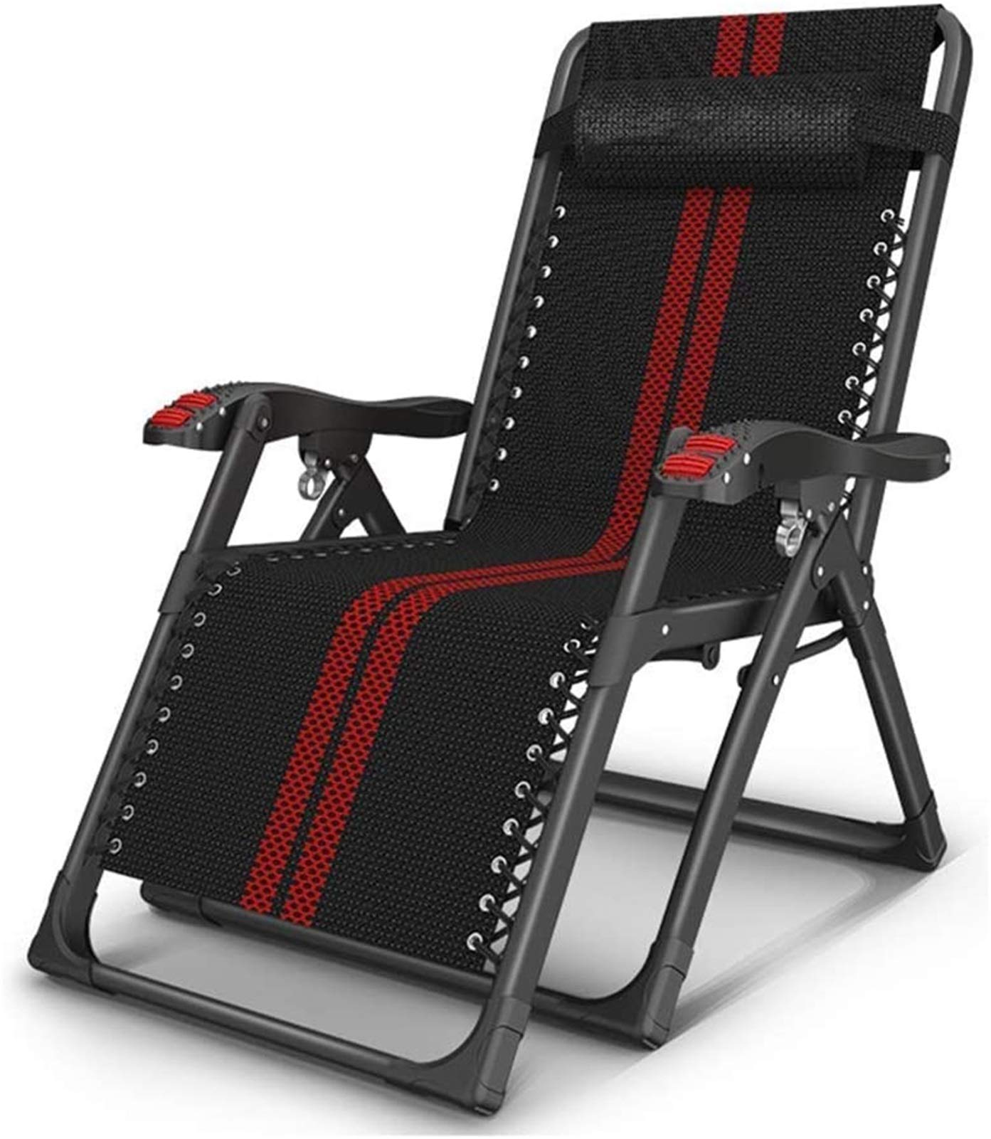 Chaise de camping dossier réglable et chaise longue pliante de bureau compacte
