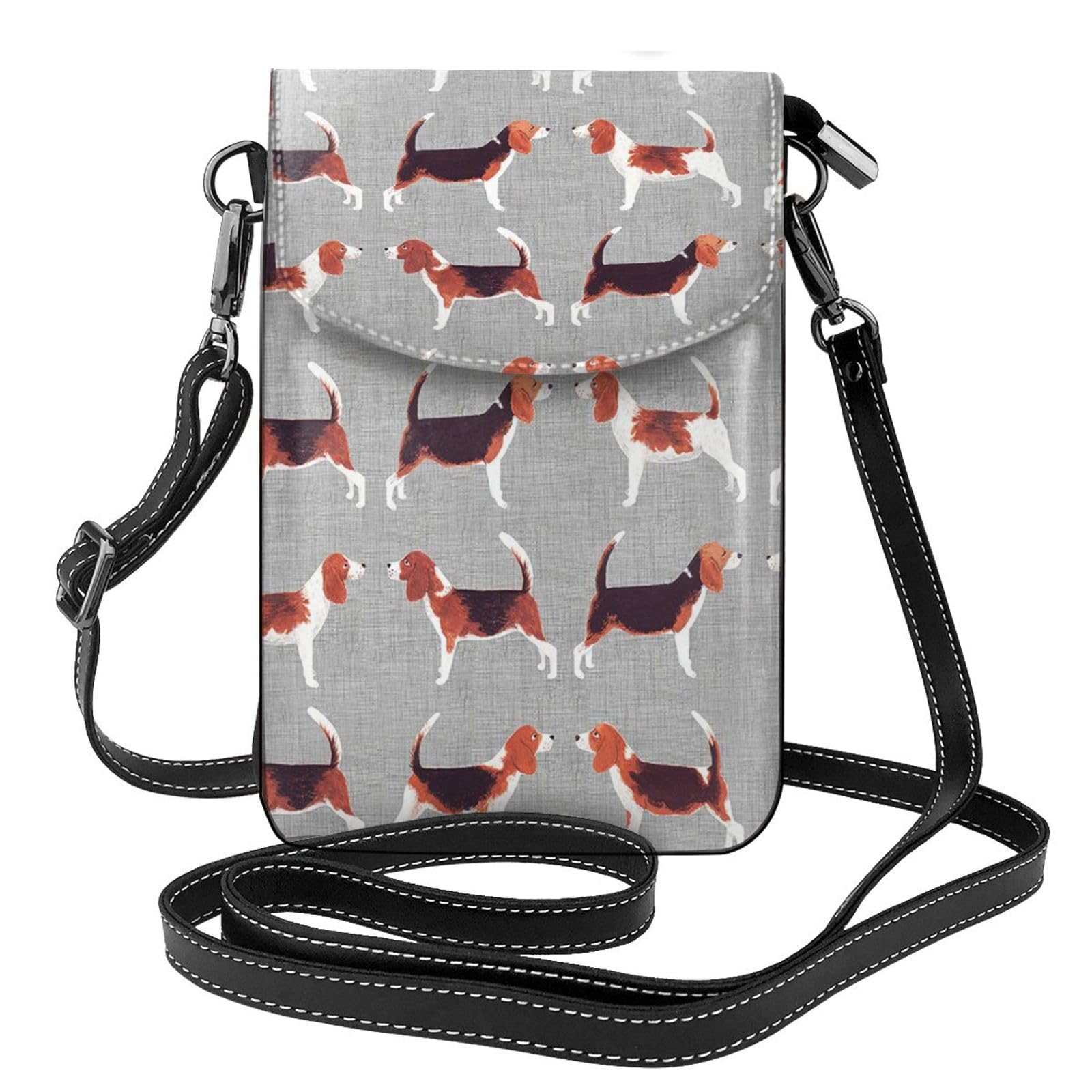 Petit sac à bandoulière pour téléphone portable Beagle Patterns protégeant votre mobile