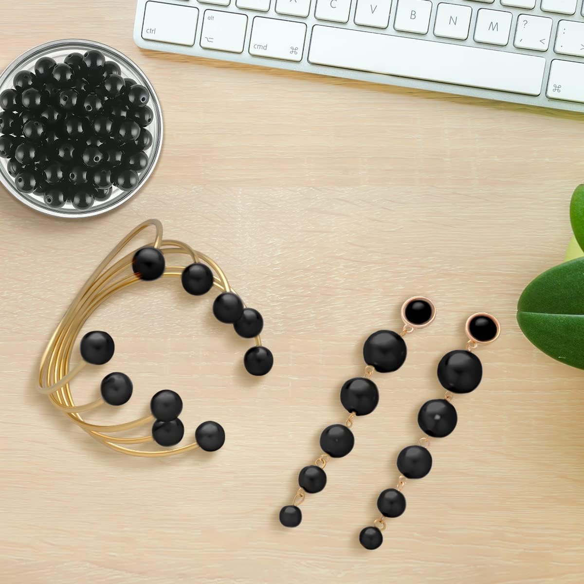 100Pcs 8mm Natural Matte Black Onyx Agate Beads Round Loose Gemstone Stone Beads for Jewerly Making with Crystal Stretch Cord Black Onyx Agate 8mm