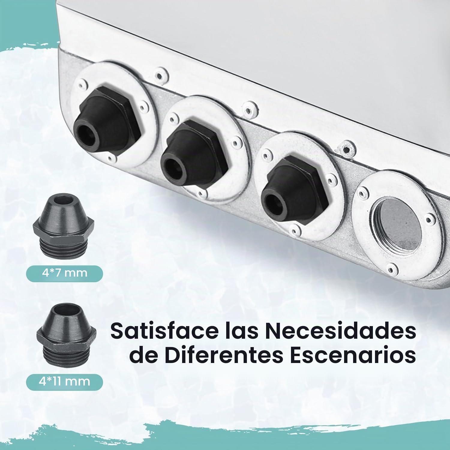 Couleeur 4 Jet Pistola de pulverización para mortero de cemento, pistola pulverizadora de mortero de cemento, pistola de enlucido, pistola de yeso, herramienta de pintura de pared con cubierta para