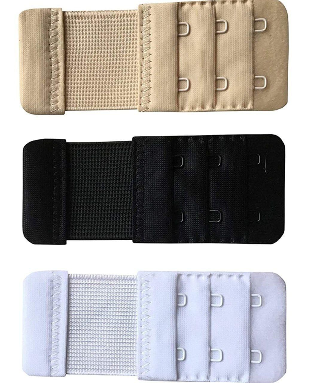 2 Hooks 2 Rows Bra Increase Band Length-Bra Extensions-Bra Extender Hook-Bra Hooks for Women-Bra Hook Hook Extender Combo (PACK OF 3)