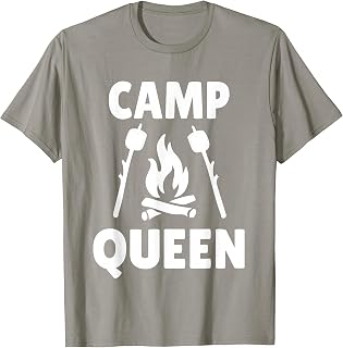 Camp Queen Cute Funny Outdoor Camping Party Gift T-Shirt T-Shirt
