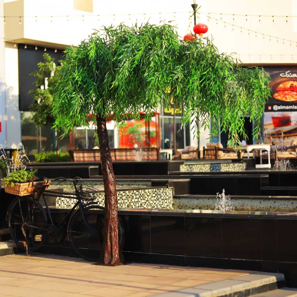 Buy YATAI Artificial Half Arch Fake Weeping Willow Tree 3m High Faux