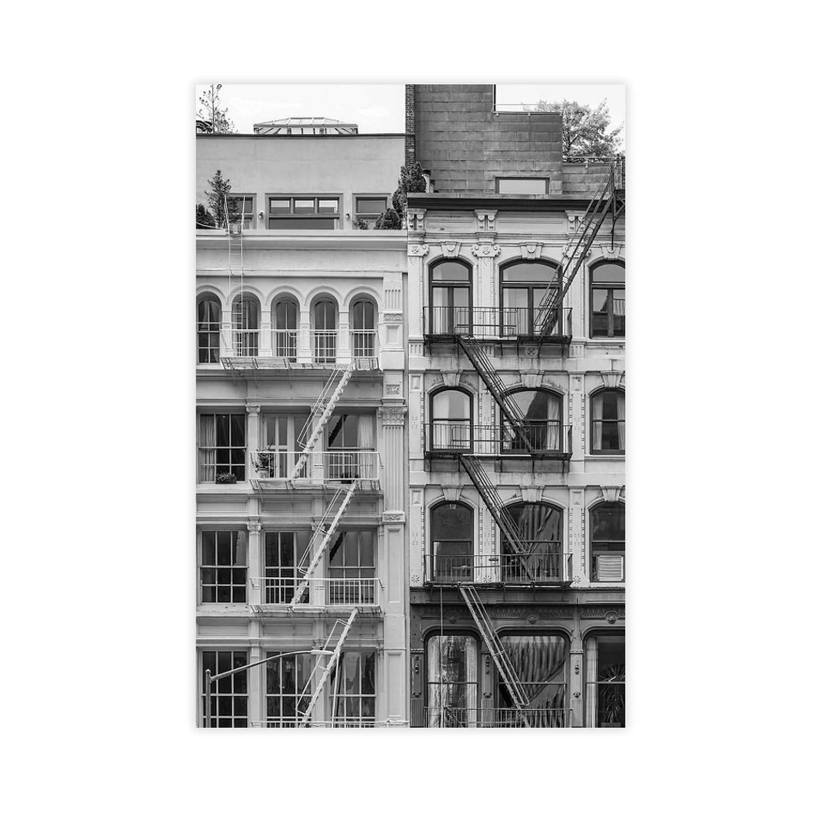 Toile Fire Escape pour sublimer un mur blanc de salon - 8