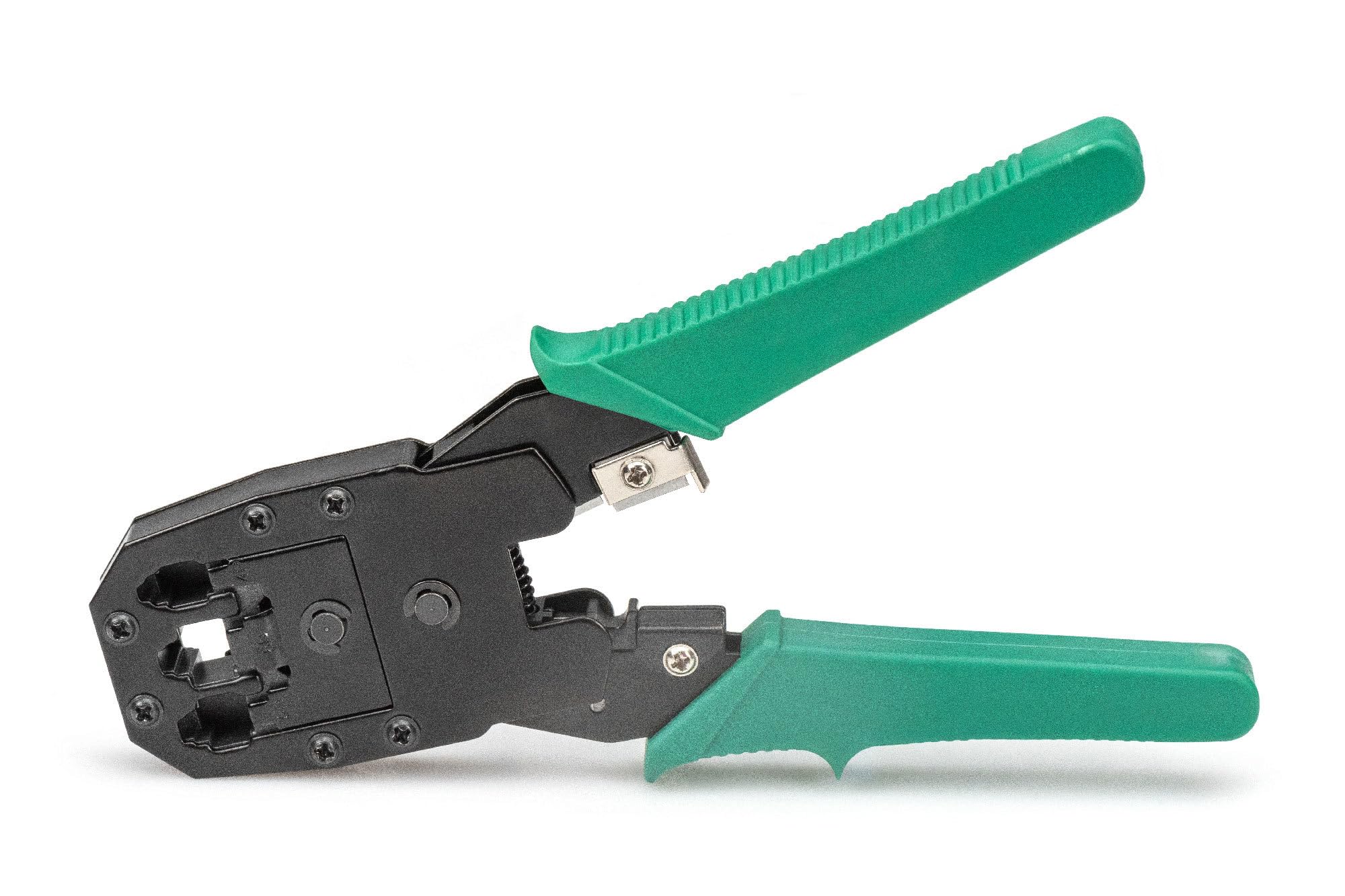 DIGITUS Kit d'outils réseau LAN - Testeur de réseau - Pince à sertir - Outil de coupe et de dénudage - Outil de raccordement LSA - Tournevis - Sac de transport en nylon