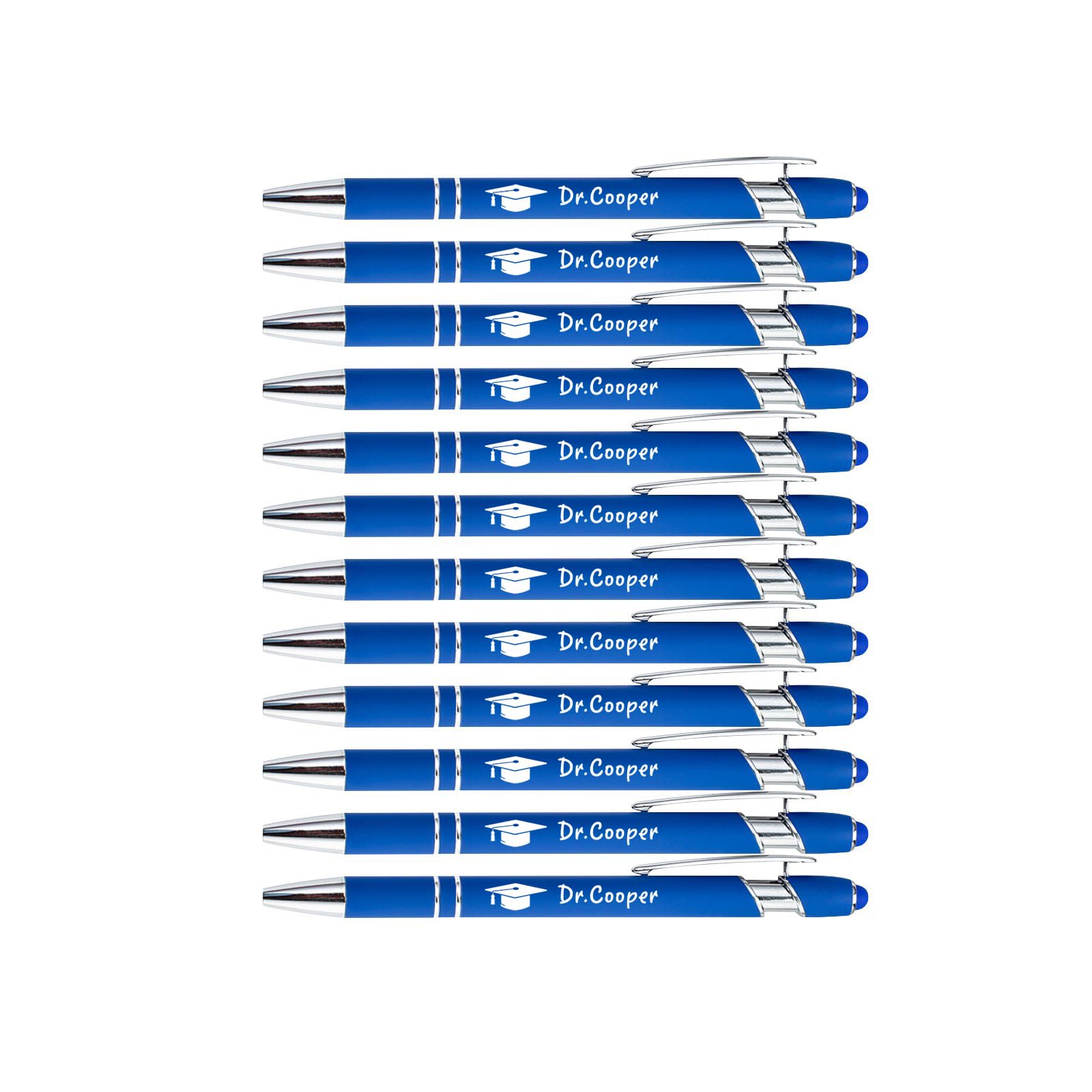 Generic 12 pcs Customized Stylus Ballpoint Pens with Name，Graduation Gifts 2024 for Him Her，Class of 2024 Graduation Gifts,Graduation Gifts Bulk，