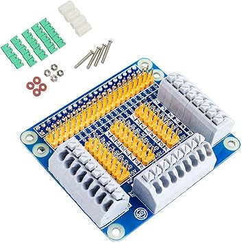 HiLetgo GPIO Expansion Board Shield for Raspberry PI 4B/3B+ with Screws