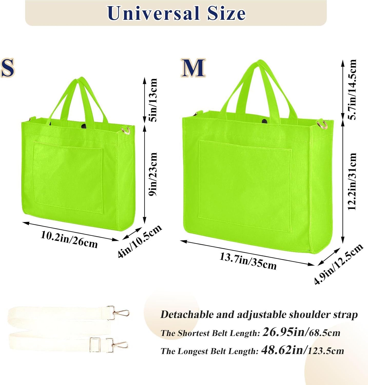 ODAWA Fruit Green Bride Tote Bag Medium Tote Bag Hand Bags for Women Corduroy Tote Bag Fashion Crossbody Bag