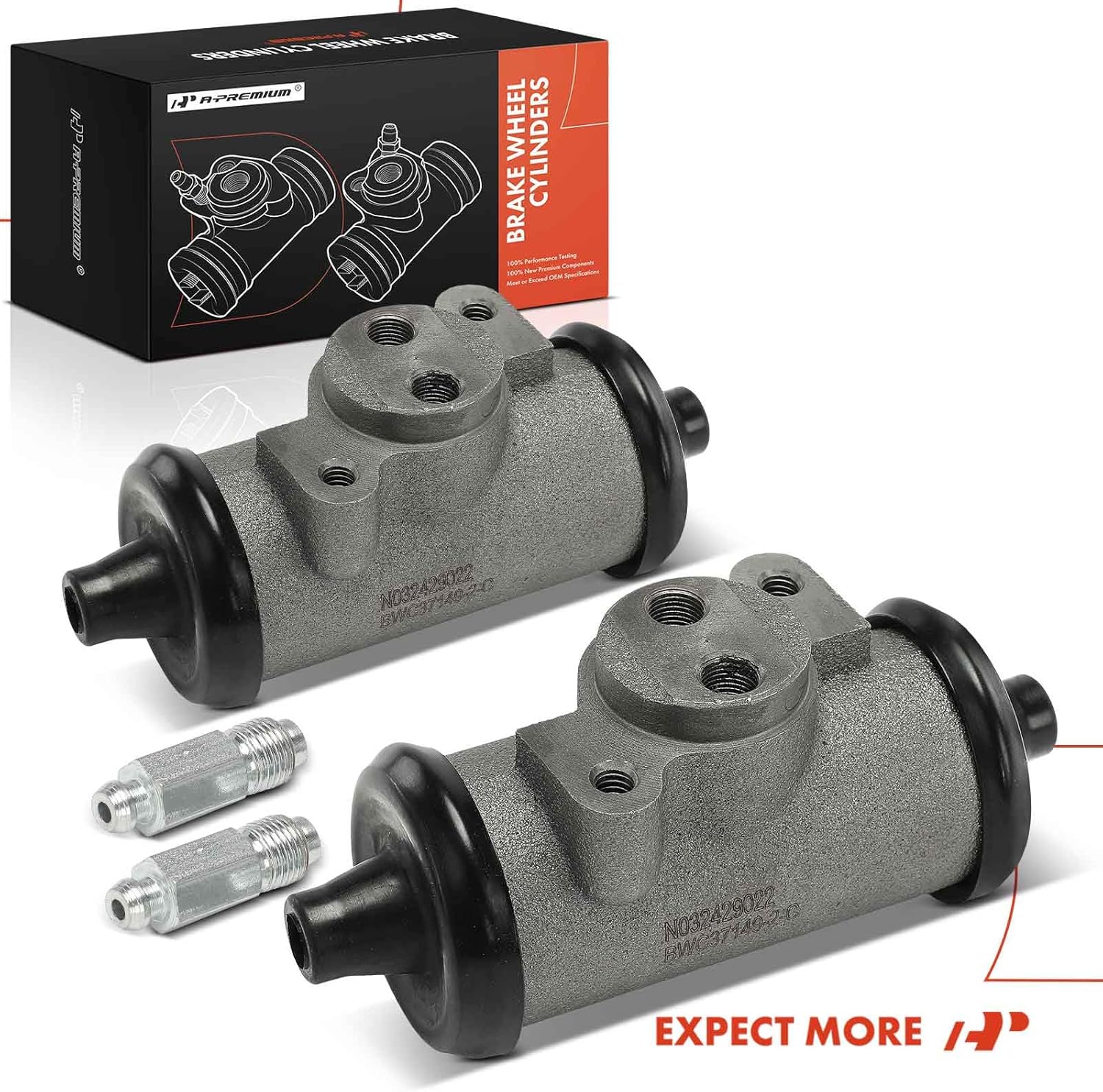 A-Premium Drum Brake Wheel Cylinder Compatible with Ford F-500 1975-1977, F-600 1980-1994, F-700 F-7000 1970, B-600 1983-1994, C600, LN600, M-400, M-450, 2-PC Set