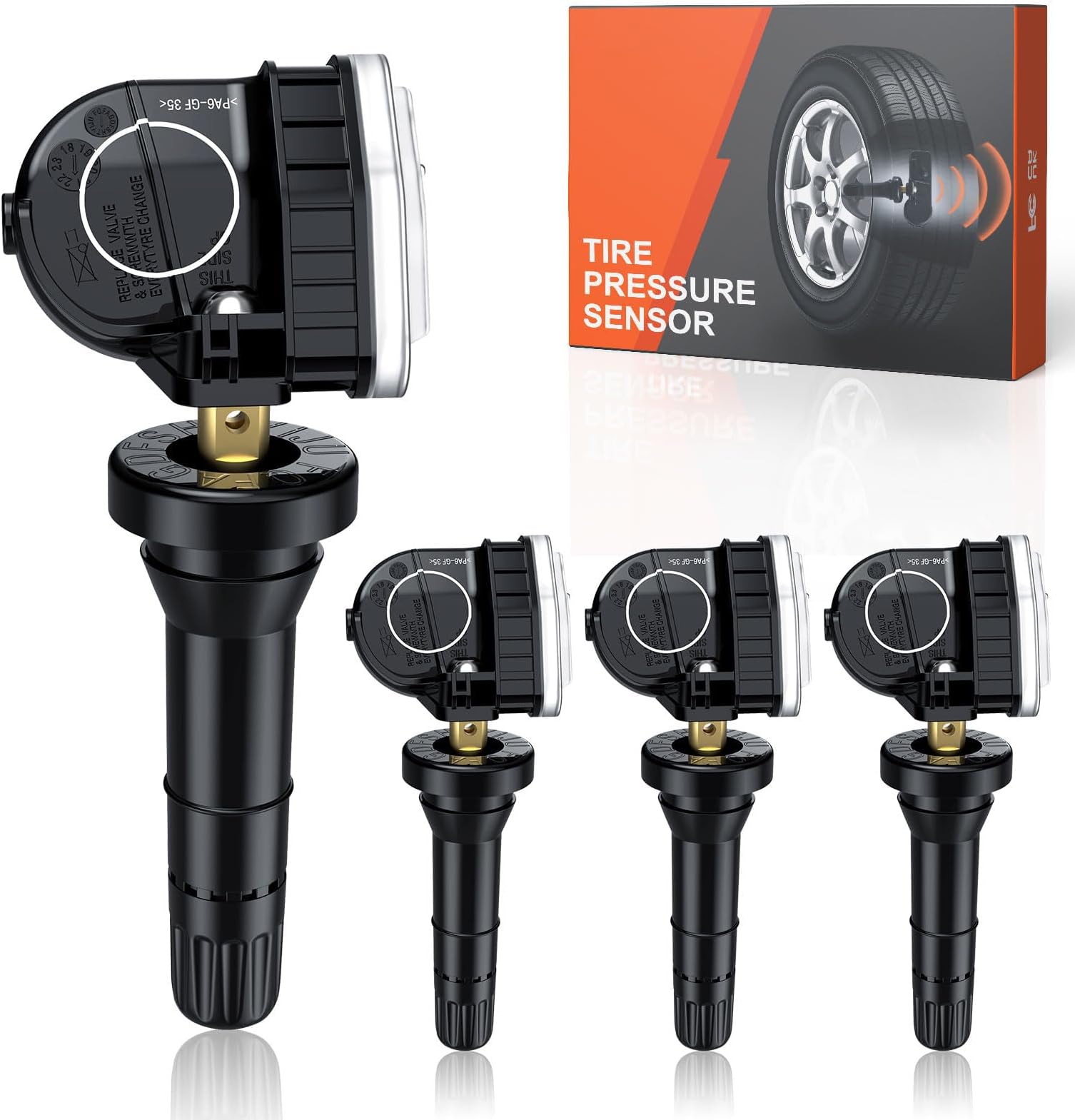 TPMS Sensors, 315MHZ Tire Pressure Monitor System Sensor for Ford F-Series 2017-2022 Escape 2020-2022 Fusion 2017-2021,Lincoln MKX 2016-2021 MKC 2018-2020 Nautilus 2019-2021 FR3Z1A189A, 4 Pack