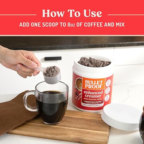 Miniatura 24 de Bulletproof Crema de vainilla francesa, 14.8 onzas, crema de café Keto con aceite MCT y mantequilla alimentada con pasto