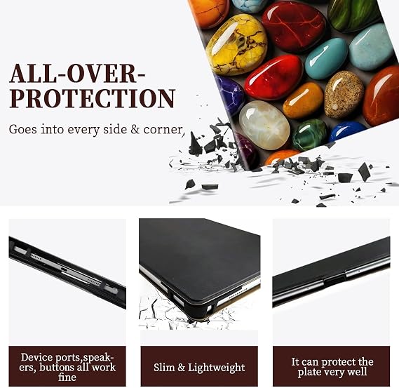Case Compatible for Naclud E10p 10 Inch Tablet Case Cover [360-Degree Rotating Support][Hardened Edge Protection Against Drops] STSC