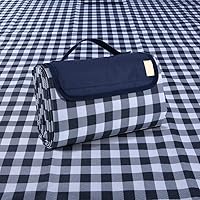 RUIBOLU 80x80 Large Picnic Blanket - Waterproof Sandproof Beach Mat for 6-8 People, Outdoor Park Essential