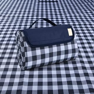 RUIBOLU 80x80 Large Picnic Blanket - Waterproof Sandproof Beach Mat for 6-8 People, Outdoor Park Essential