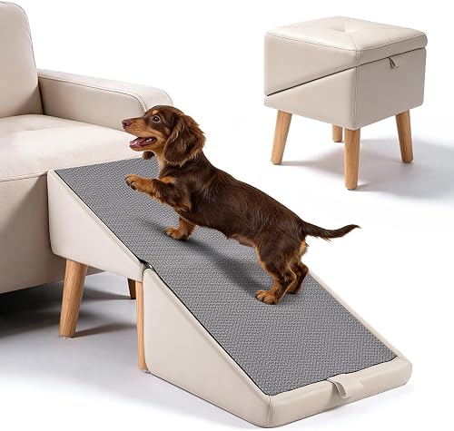 Klappbar Hundetreppe für Kleine Hunde, Verbesserte abnehmbare & rutschfeste Hund