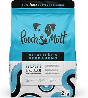 Pooch & Mutt - Vitalität & Verdauung, Getreidefreies Hundetrockenfutter für Empfindliche Hunde, Lachs und Süßkartoffel, 2 kg product image