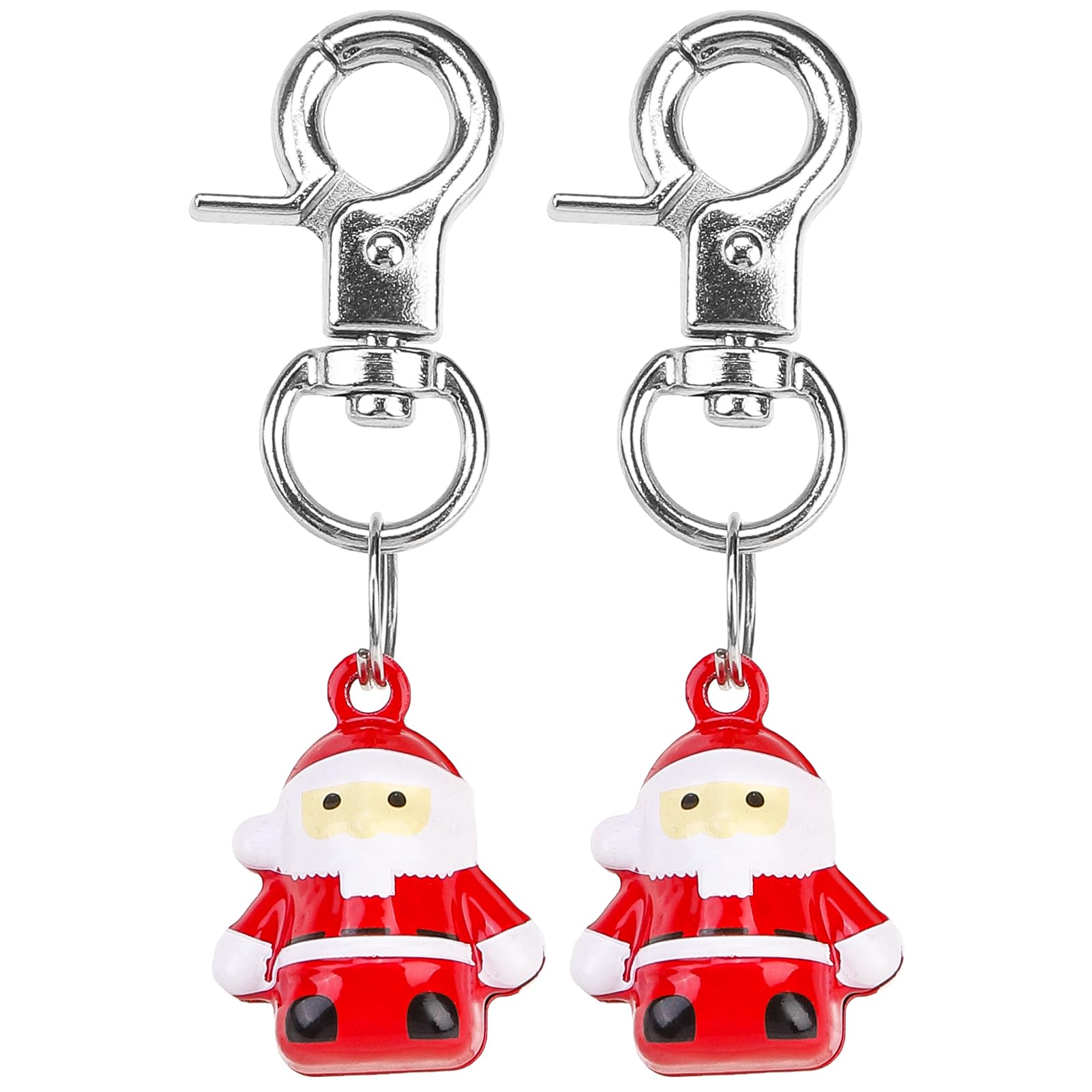 EXPAWLORER Cat Bell 2 Pack - Dog Collar Bells Loud, Pet Charm Accessories Jingle Pendants Jewelry Ornament Cartoon Shaped Neck Decoration for All Breeds, S, Copper, No Gemstone