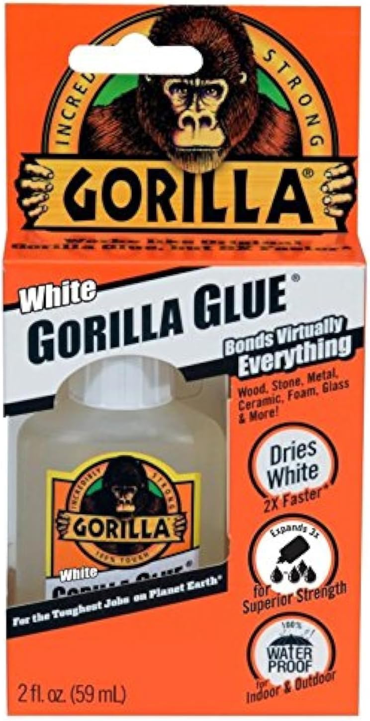 Gorilla Original Gorilla Glue, Waterproof Polyurethane Glue, 2 Ounce