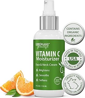 Sponsored Ad - Organic Vitamin C Moisturizer for Face: Brightening Anti Aging Face Moisturizer for Women & Men - Smoothing...