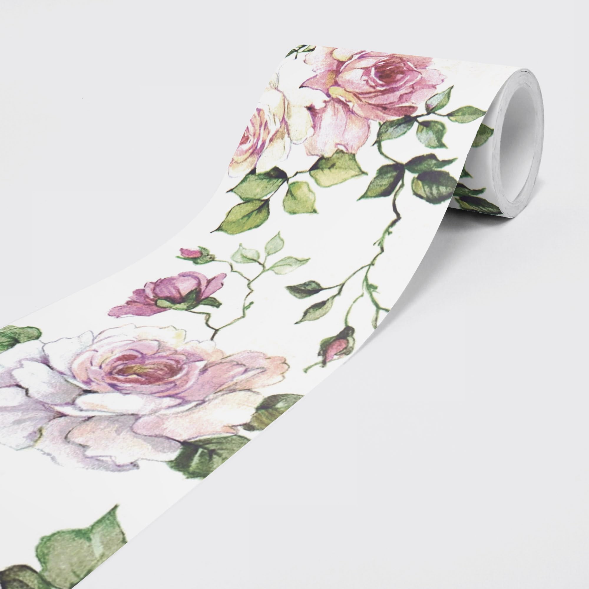 Dimex Self-adhesive Bordure ROSEN - Wallpaper Border Wall Border - Decorative Wall Tattoo for Walls, Furniture, Ceilings, Wallpapers, Doors - 5 m x 0.15 m per Roll