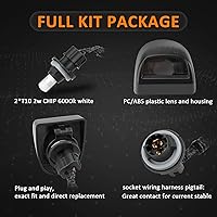 Vista 4 de Bestview Luces de Matrícula Etiqueta Lámpara Trasera con Cubierta de Carcasa Enchufe Bombillas Blancas 6000K Conjunto de Repuesto para Chevy