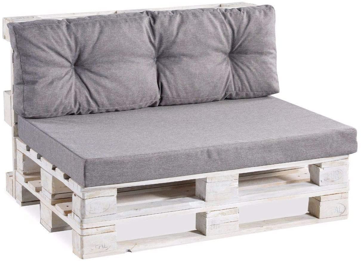 Cojines para palets Cojines para palets PPF (Cojín del Asiento 120x60 Suave, Gris)