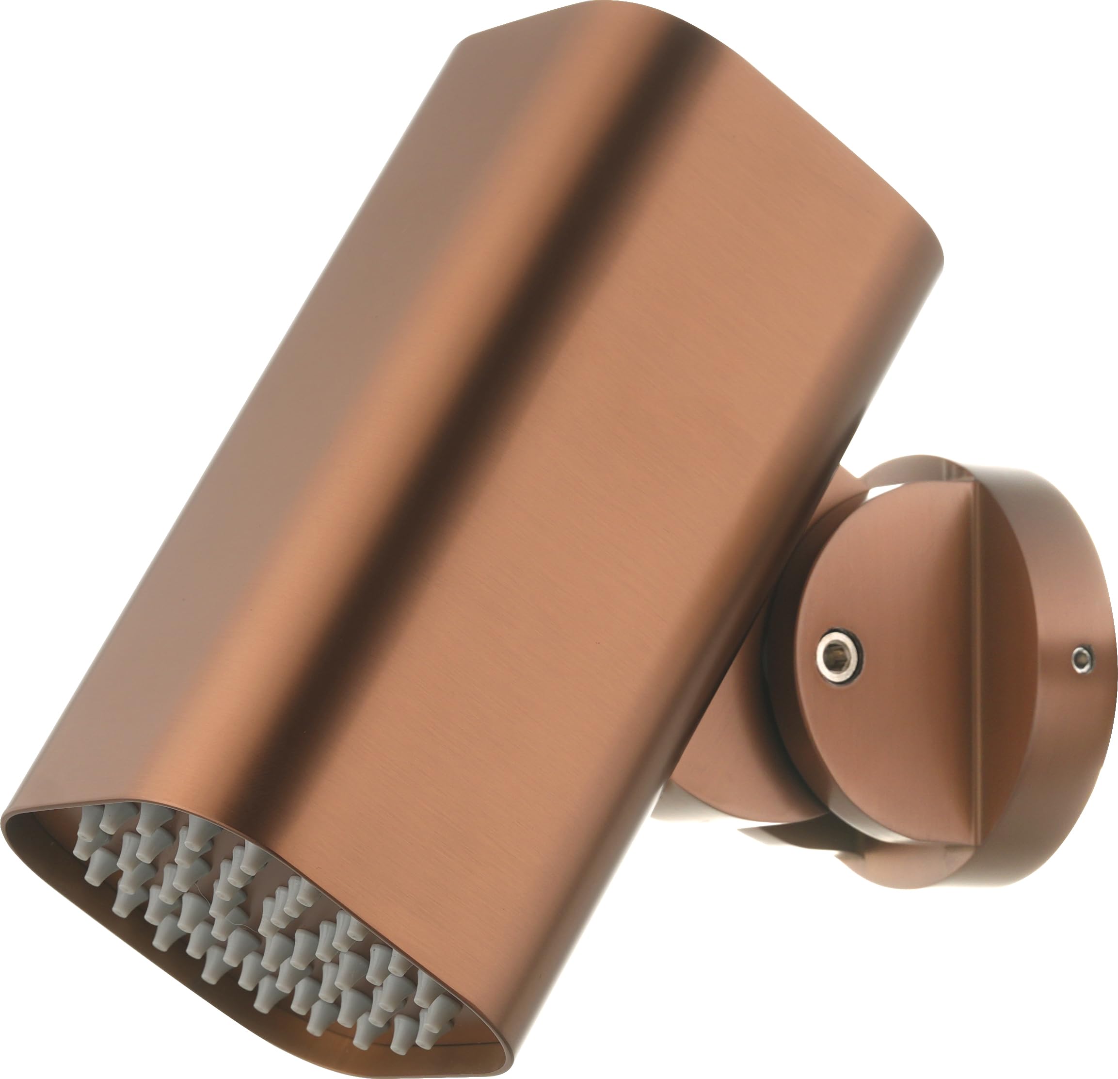 IMEX - Rociador Ducha Efecto Lluvia Basculante 8º a 48º Oro Rosa Cepillado | Rociador Cuadrado Tipo Foco Antical con Conexión 1/2" | Fabricado de Acero Inoxidable S.304 | Recambio Original IMEX