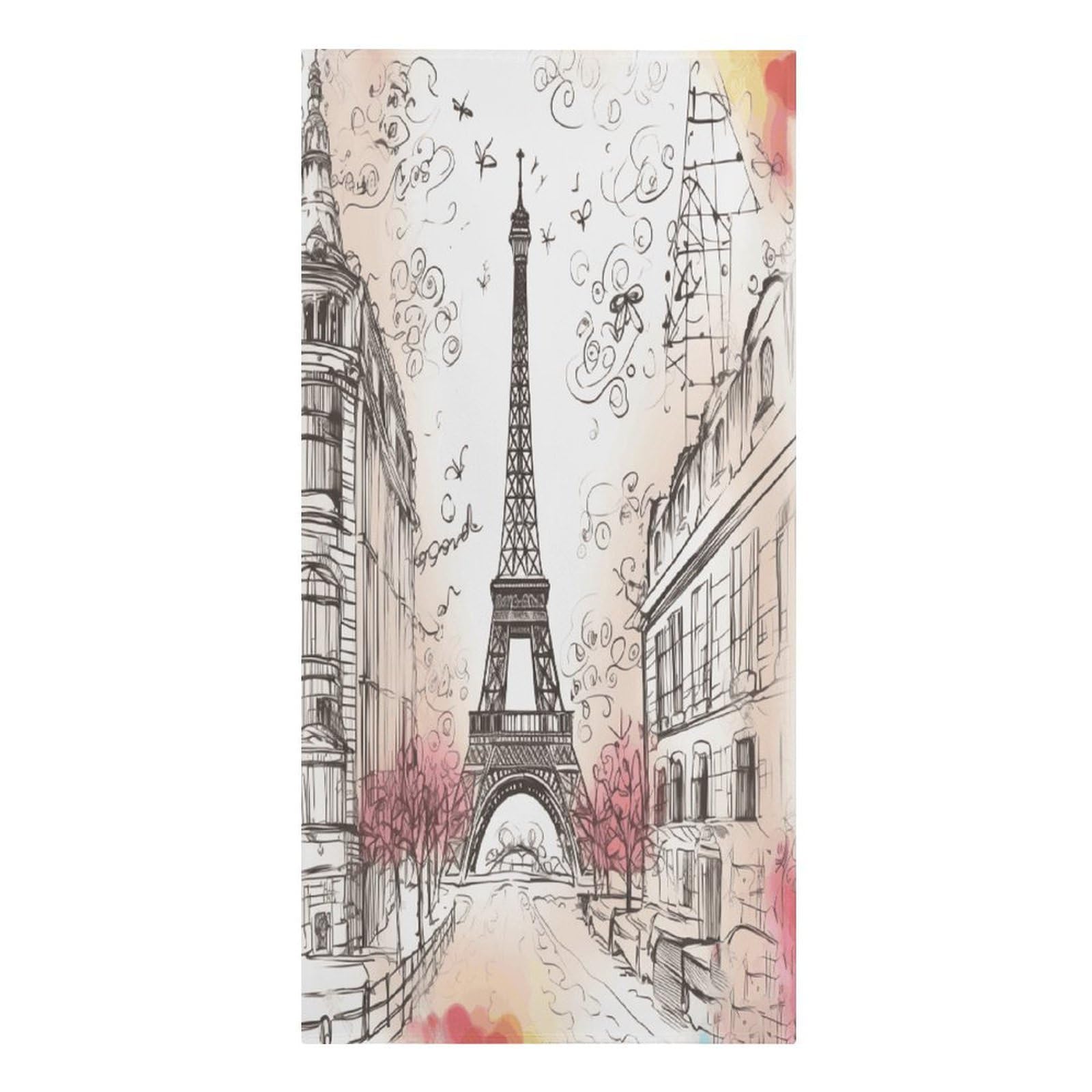 FekiLoot French Paris Tour Eiffel Tower Beach Towels Super Absorbent Bath Towel Oversized Microfiber Towel Soft Beach Blanket Fashon Quick Dry Travel Towels for Beach Bathroom Pool Adult 30" X 61"