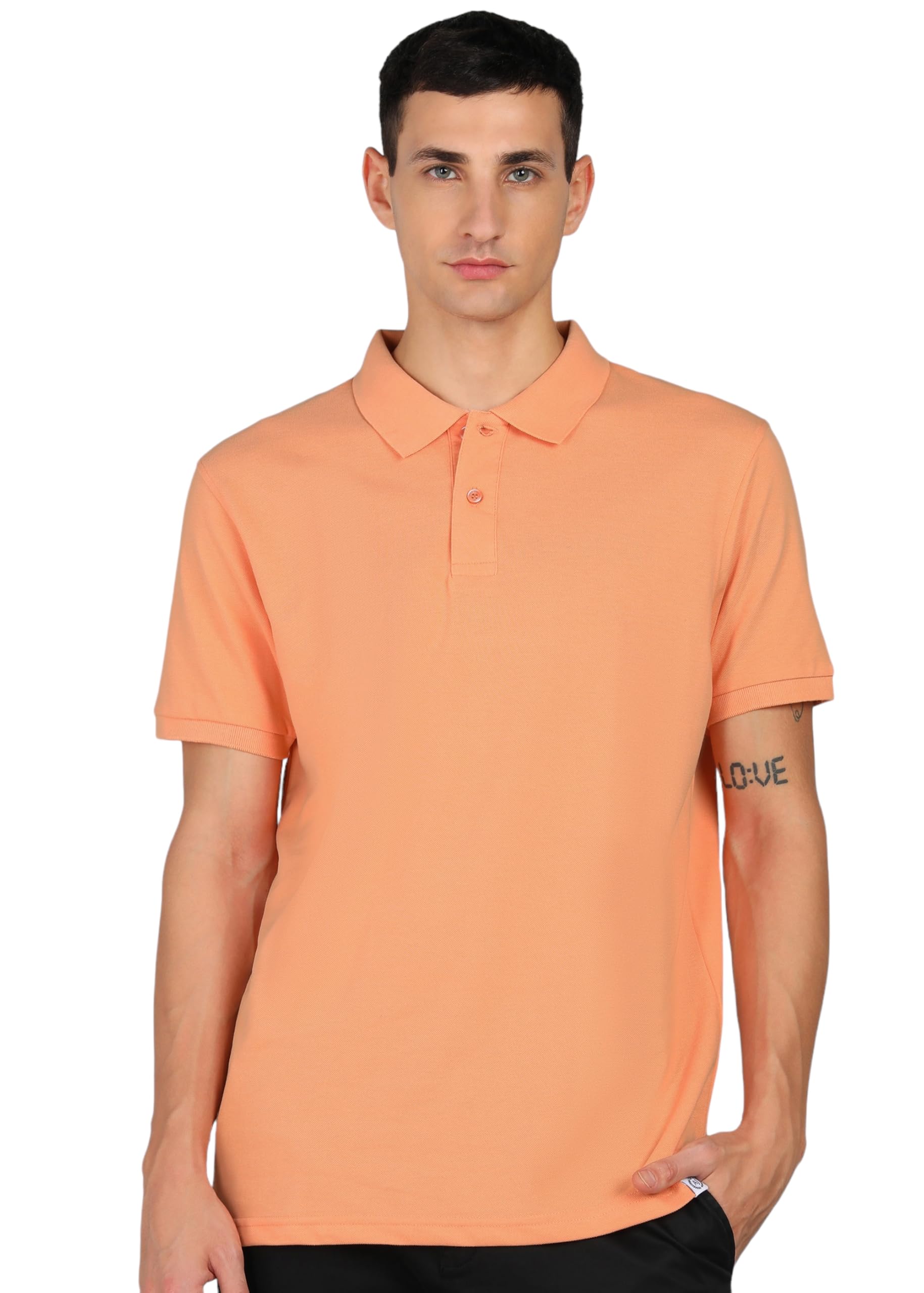 alan jones clothing Men's Cotton Regular Fit Polo T-Shirt-picture-40