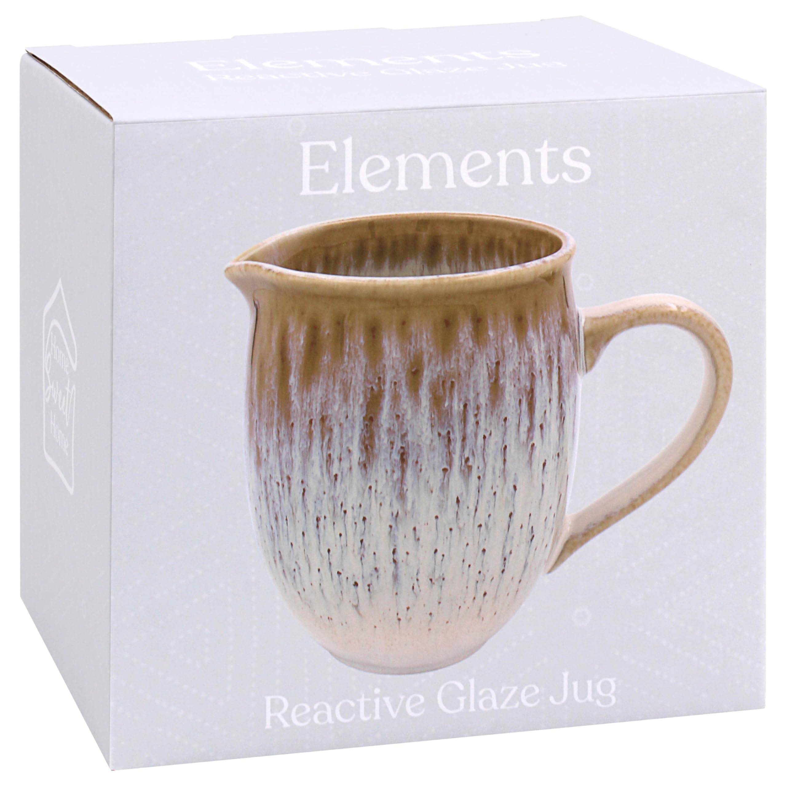 Lesser & Pavey Elements Reactive Glaze Jug for Kitchen & Home | Ceramic Or Glass Jug for Multiple Use | Beautiful Cream Or Milk Jug Vase for Daily Use | Can Be Used As Water Mug Too