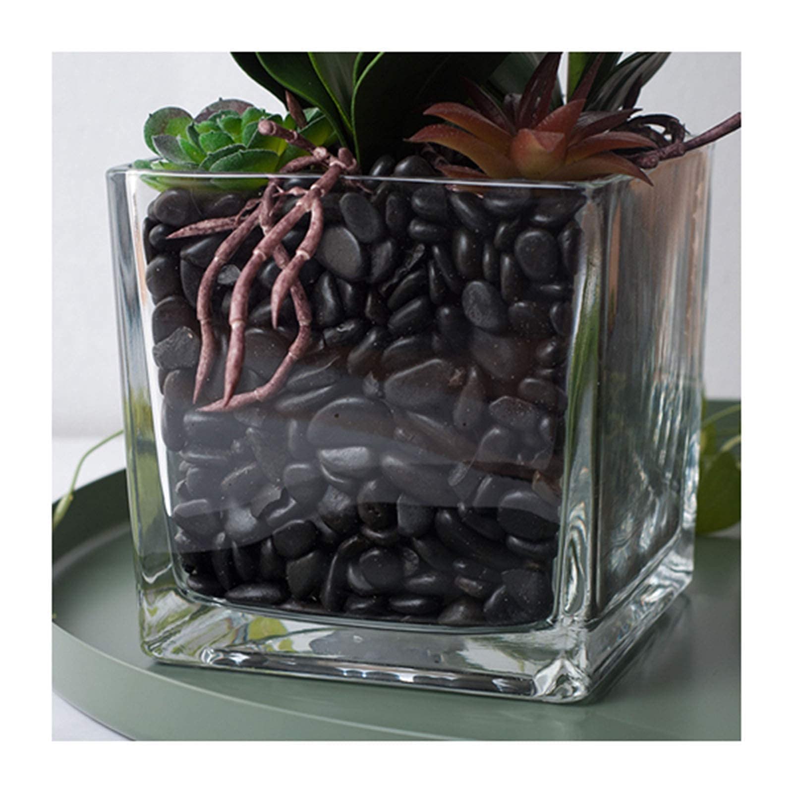Composizione Floreale di Orchidee Phalaenopsis Artificiali in Vaso, Orchidee finte in Seta, Fiori Artificiali per Interni ed Esterni, Matrimoni, casa, Ufficio,