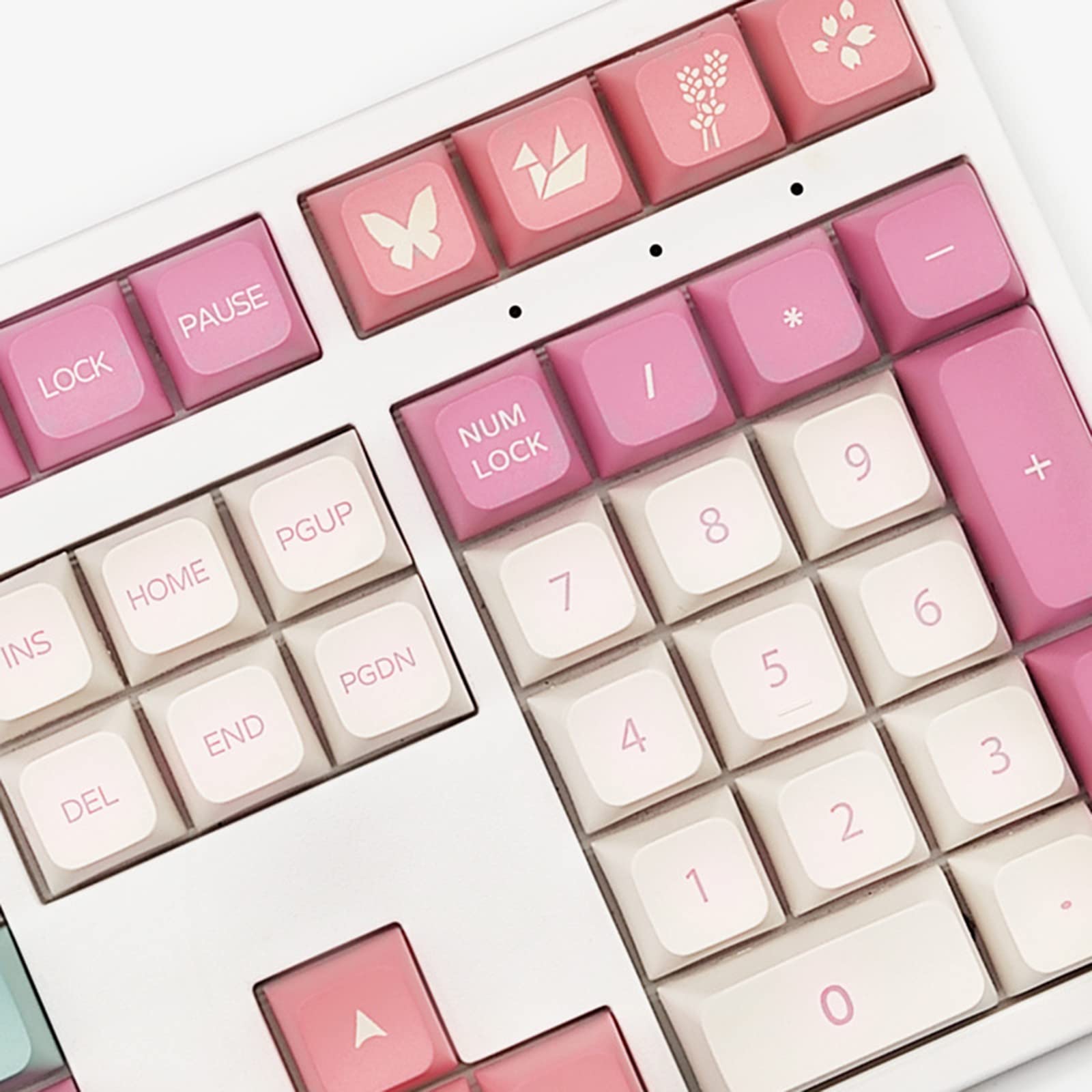 Amazon.co.jp: PBT XDA プロファイル キーキャップ ピンク サンセット