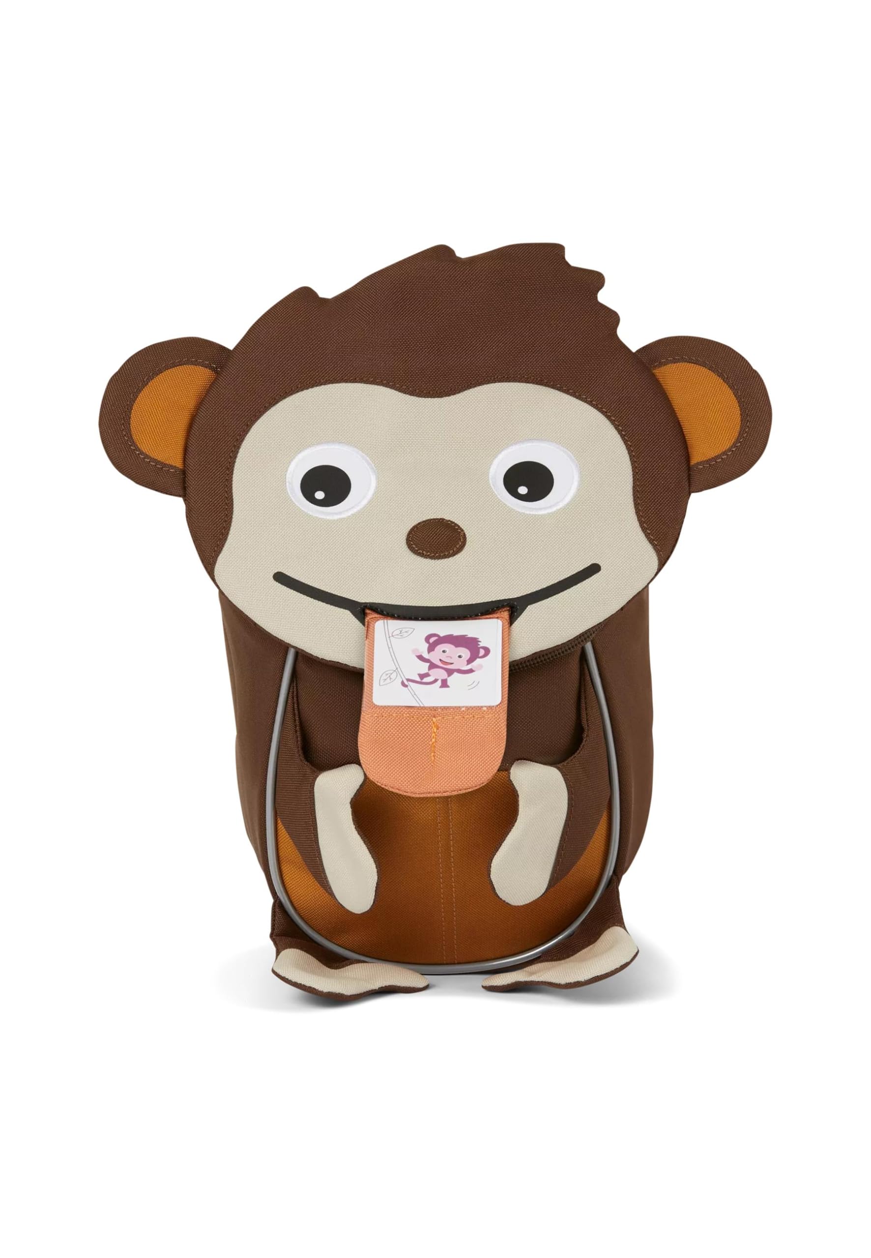 Affenzahn Kleiner Freund Bundle mit Trinkflasche und Brotdose, Kita Rucksack Set für 1-3 Jährige Affenzahn - Braun