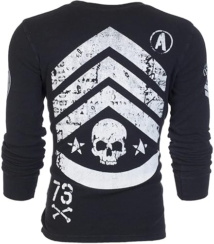 Miniatura 3 de Archaic by Affliction - Camisa térmica de manga larga para hombre, Negro