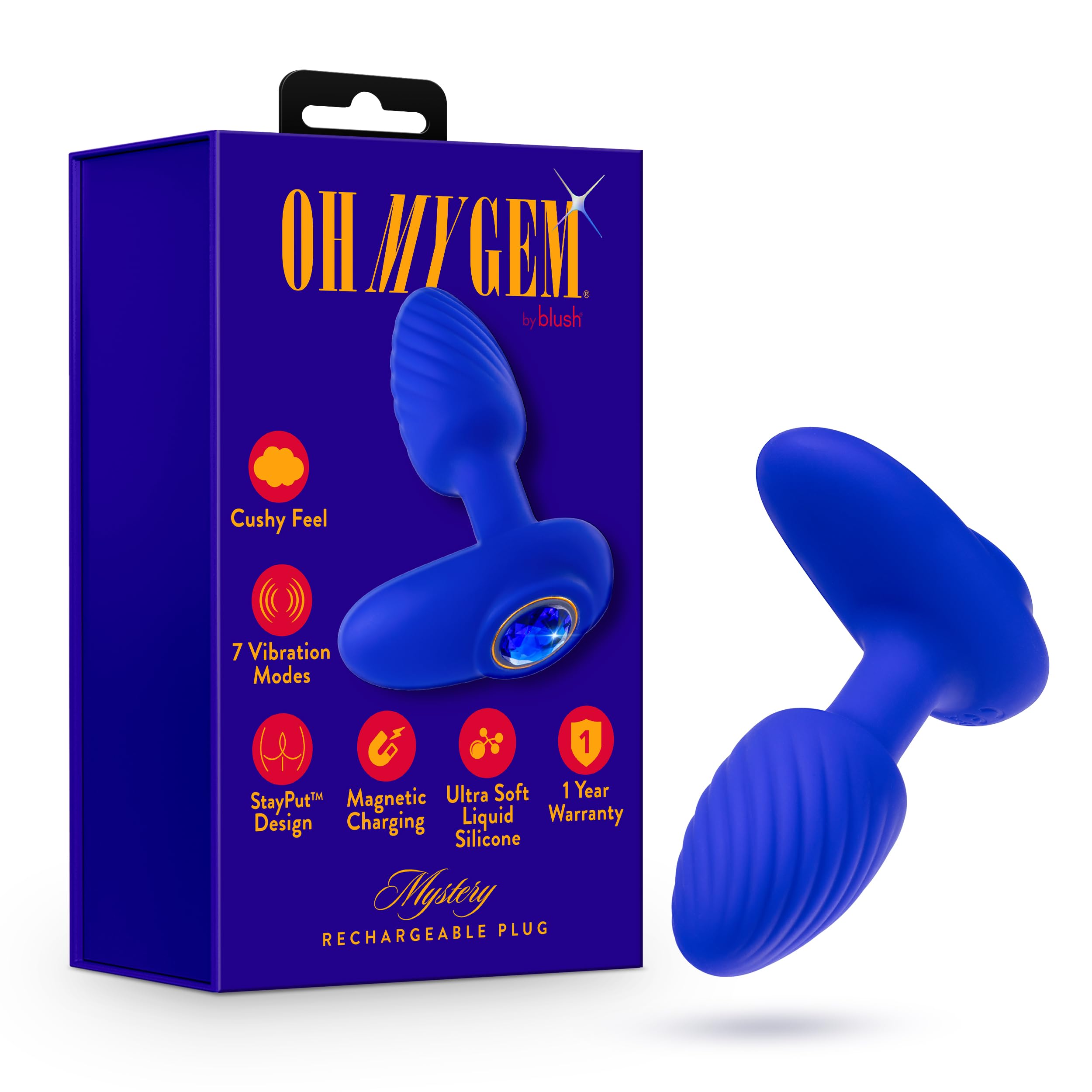 Amazon.com: Blush Oh My Gem Mystery Anal Plug Massager Sapphire Gem Base Vibrating Butt Plug for Beginners Stayput Design 100% Body Safe Liquid Silicone Magnetic Rechargeable Waterproof Sex Toy for Women : Amazon.com: Blush Oh My Gem Mystery Anal Plug Massager Sapphire Gem Base Vibrating Butt Plug for Beginners Stayput Design 100% Body Safe Liquid Silicone Magnetic Rechargeable Waterproof Sex Toy for Women :