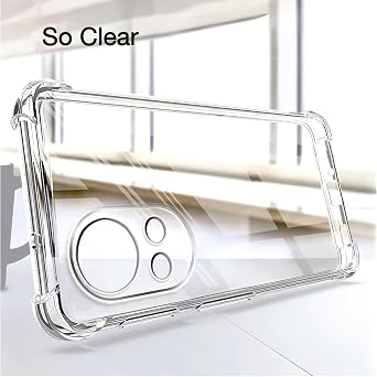 USTIYA Case for Huawei Nova 13 / Nova 12 Clear TPU Four Corners Military-Grade Protection Cover Transparent Soft funda