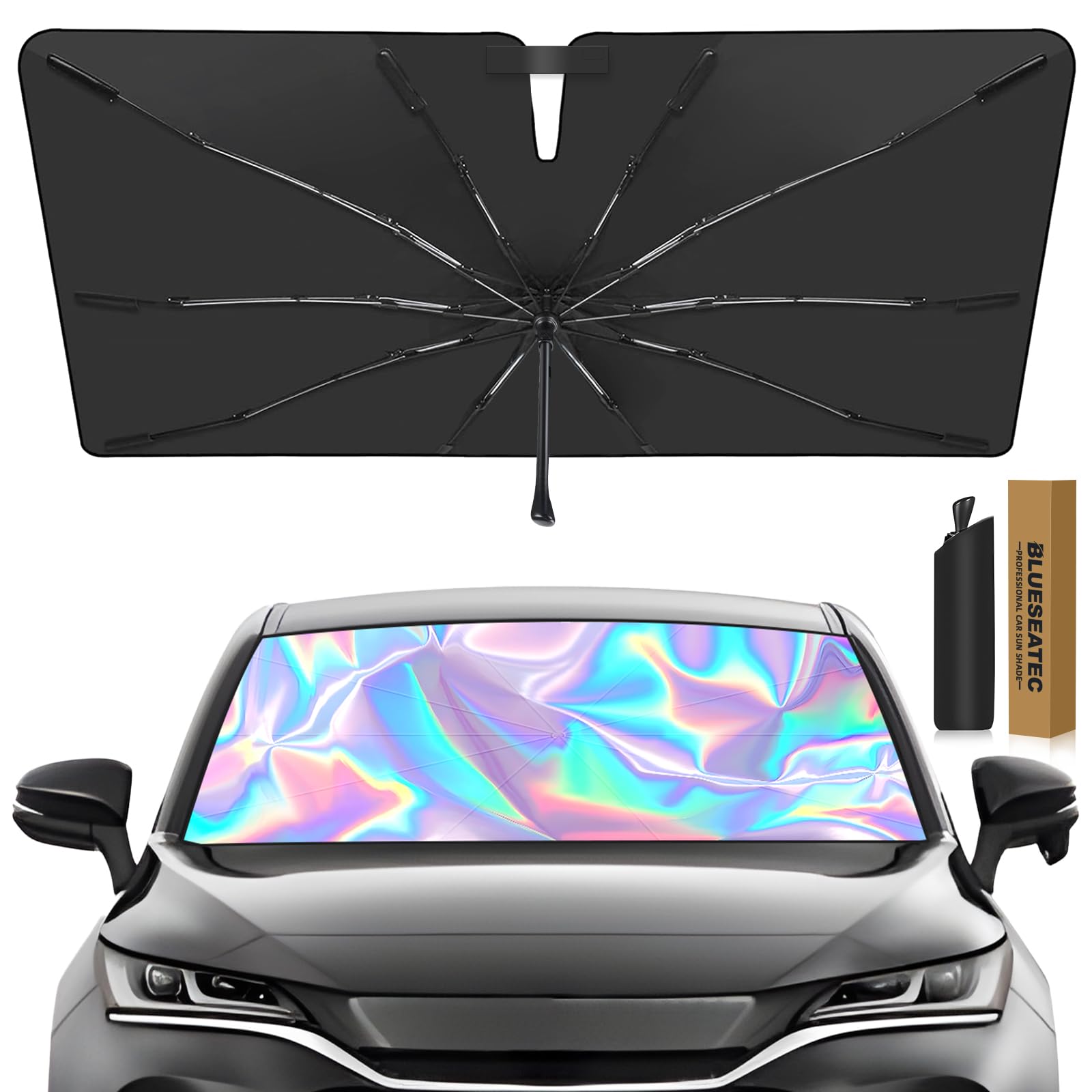 Amazon.co.jp: 「車種専用」BLUESEATEC ハリアー 80系 サンシェード 傘