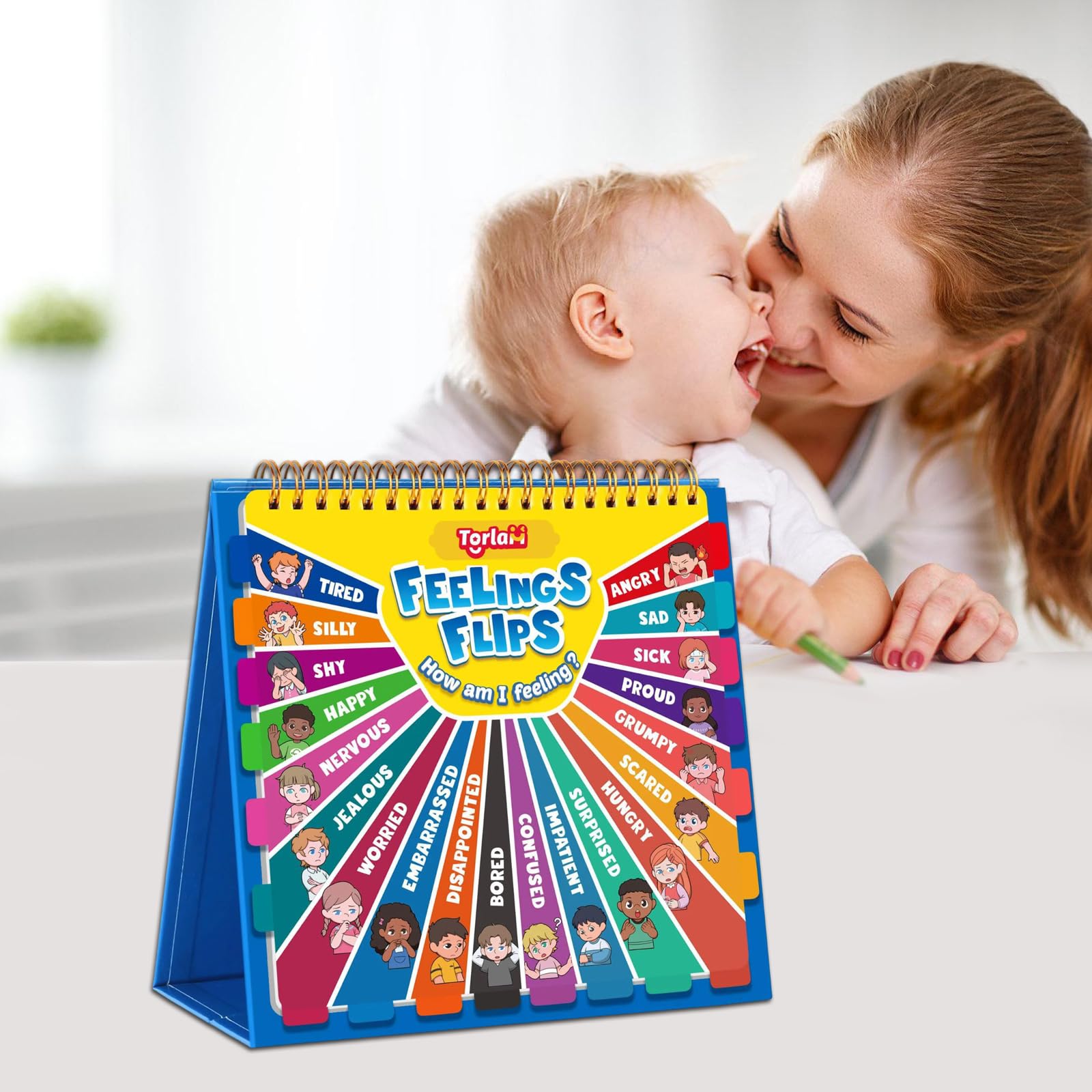 20 Different Emotions Social Emotions Book Feelings and Emotions Book Emotion Flipbook for Kids - Image 7