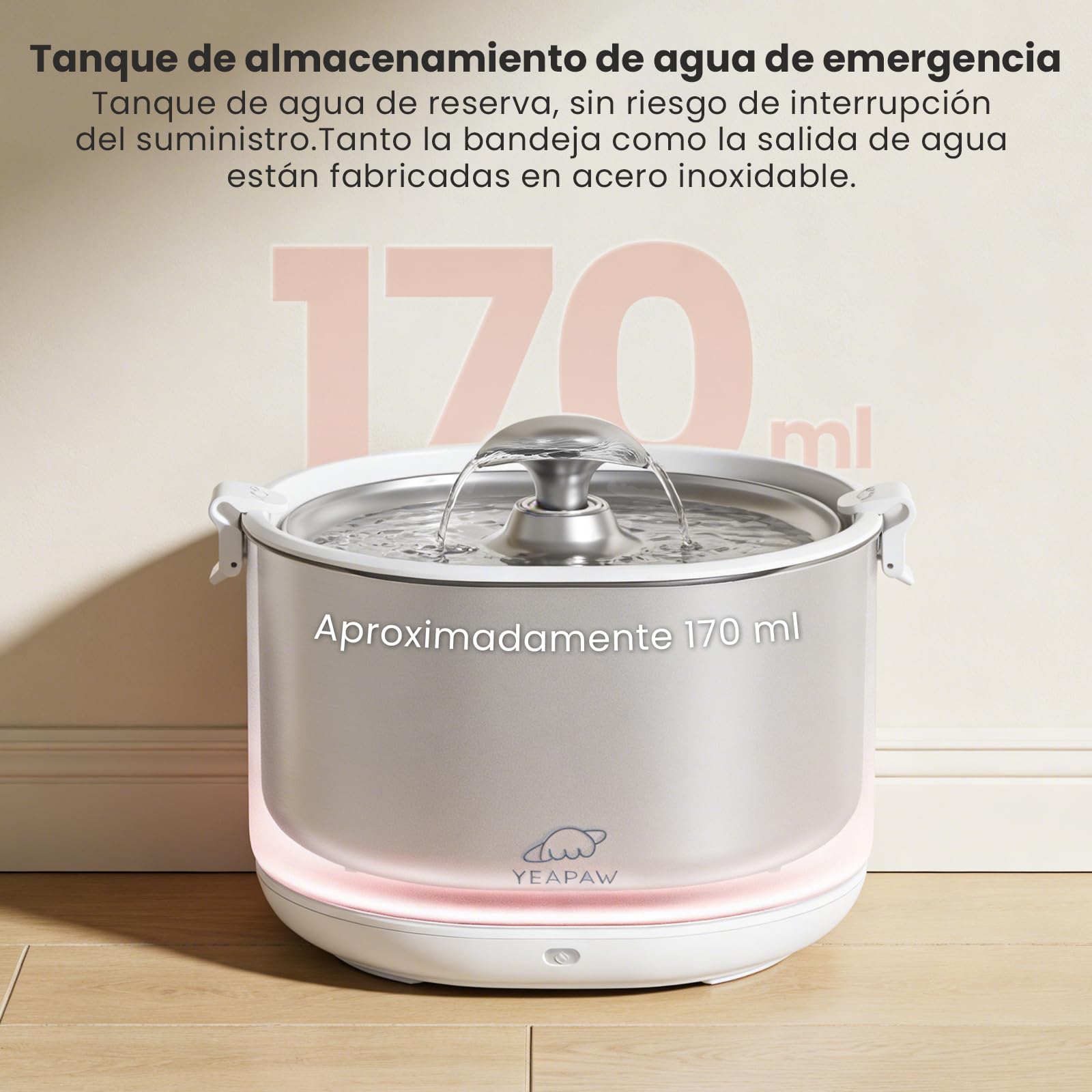 Fuente de agua para gatos