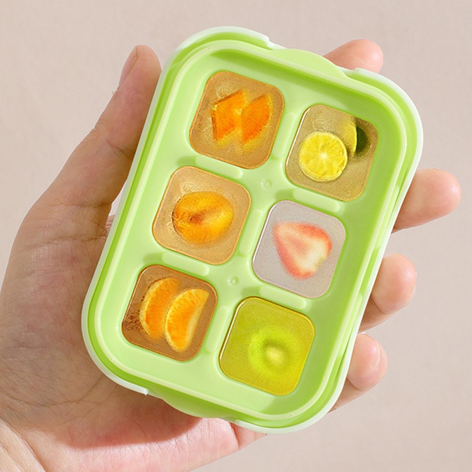 Webake Stampo rotondo in silicone per cubetti di ghiaccio, 2,8 cm, per cocktail, whisky, tè, caffè