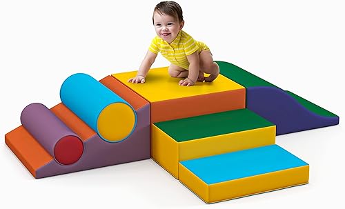 Miniatura 8 de Betterhood Bloques de escalada  Juego de actividades de espuma suave para niños  Equipo de gimnasia para niños pequeños para gatear y deslizarse en