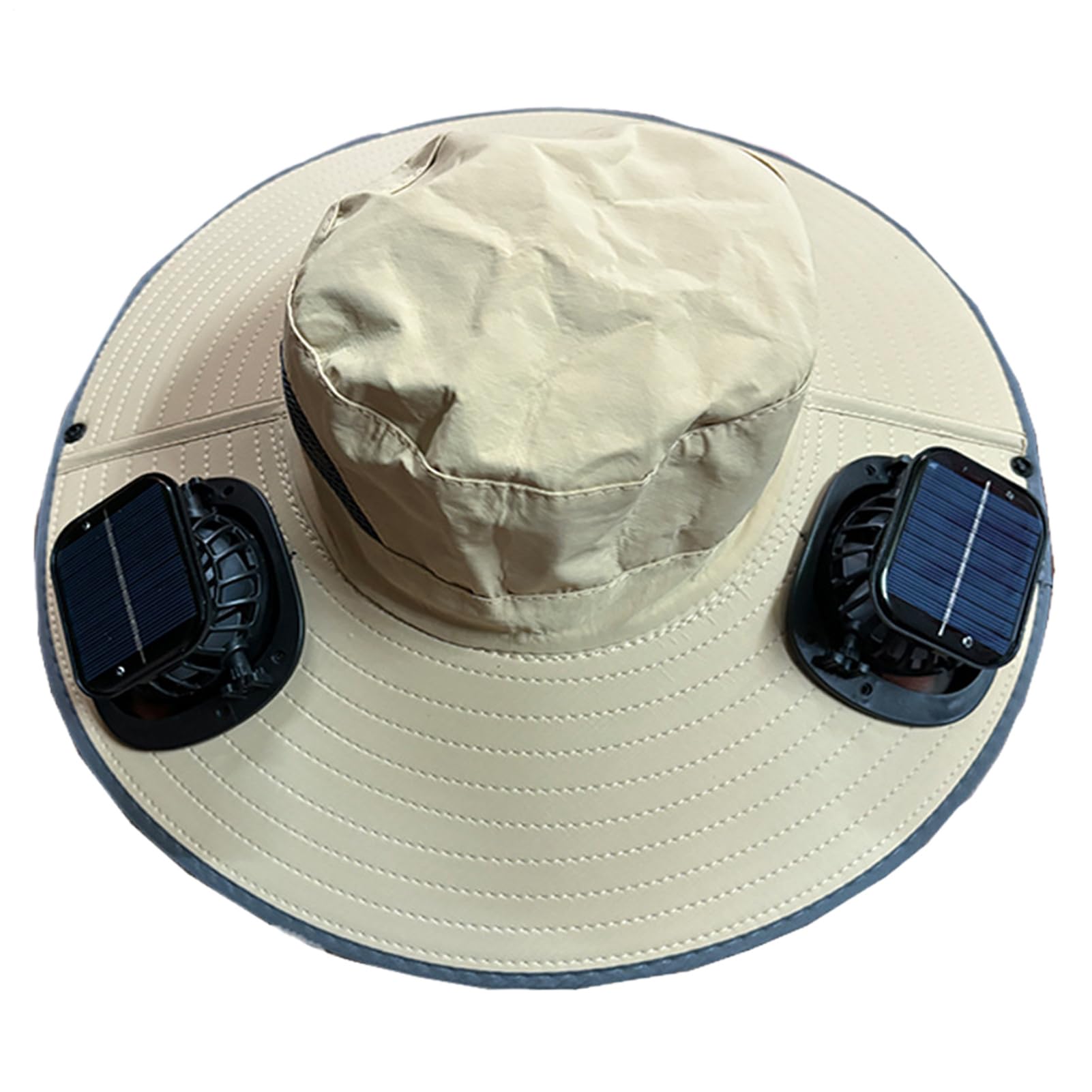 Cappello con Ventola Protezione Rinfrescante | Cappello a Tesa Larga con Ventilatore Solare Outdoor Attrezzatura Personale Per Spiaggia Pesca Campeggio Outdoor Viaggi
