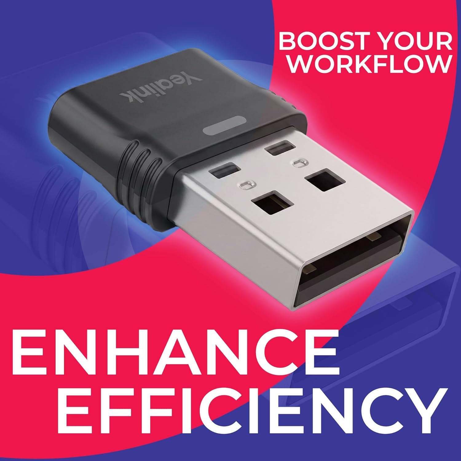 Yealink BT51 USB A Bluetooth Dongle for BH70, BH71, BH72, BH74, BH76 Headsets, Works with PC, Laptops, Mac & Deskphones, Teams & Zoom Compatible, 100 ft Range, Plug-and-Play, HD Voice, Call Control