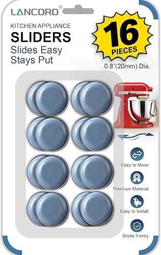 Small Appliance Sliders for Countertop, 16 PCS Kitchen Sliders