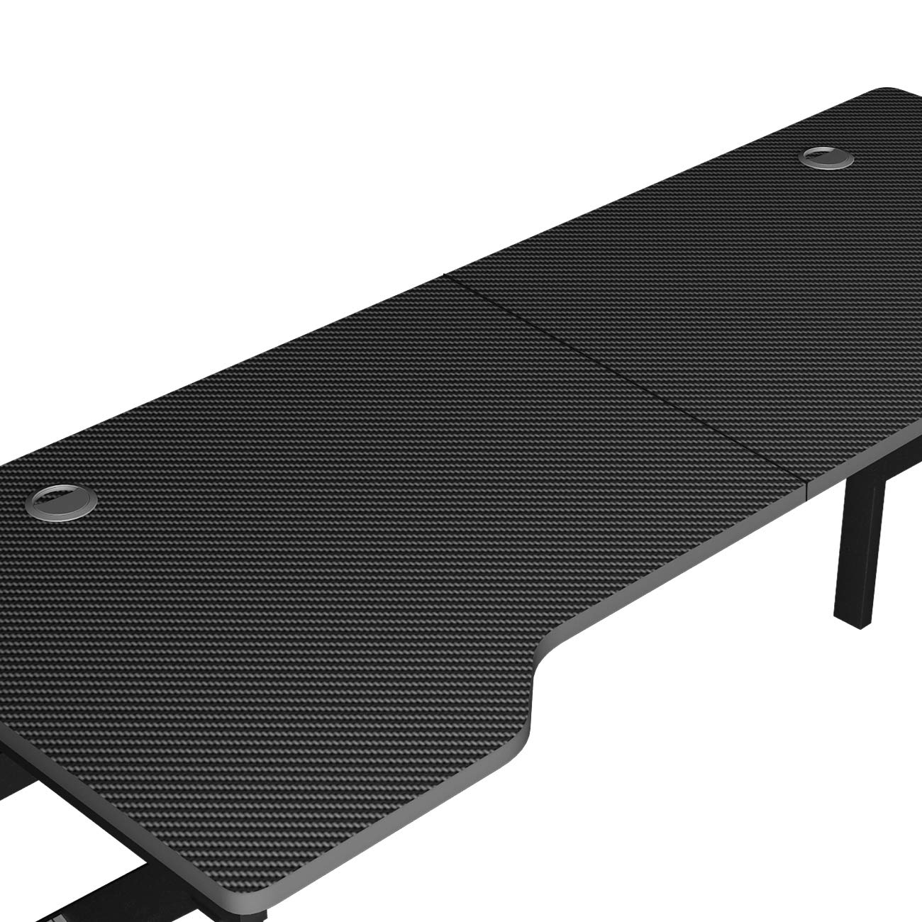sogesfurniture Scrivania per Computer da Gioco,con ampio tappetino per mouse gratuito, supporto per maniglia da gioco USB, portabicchieri e gancio per cuffie, 160x60x75cm, BHEU-LJ-1909-160all