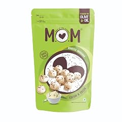 MOM - Meal of the Moment, Roasted Cream N Onion Makhana, 52g | Source of Protein | No Palm Oil | Gluten free