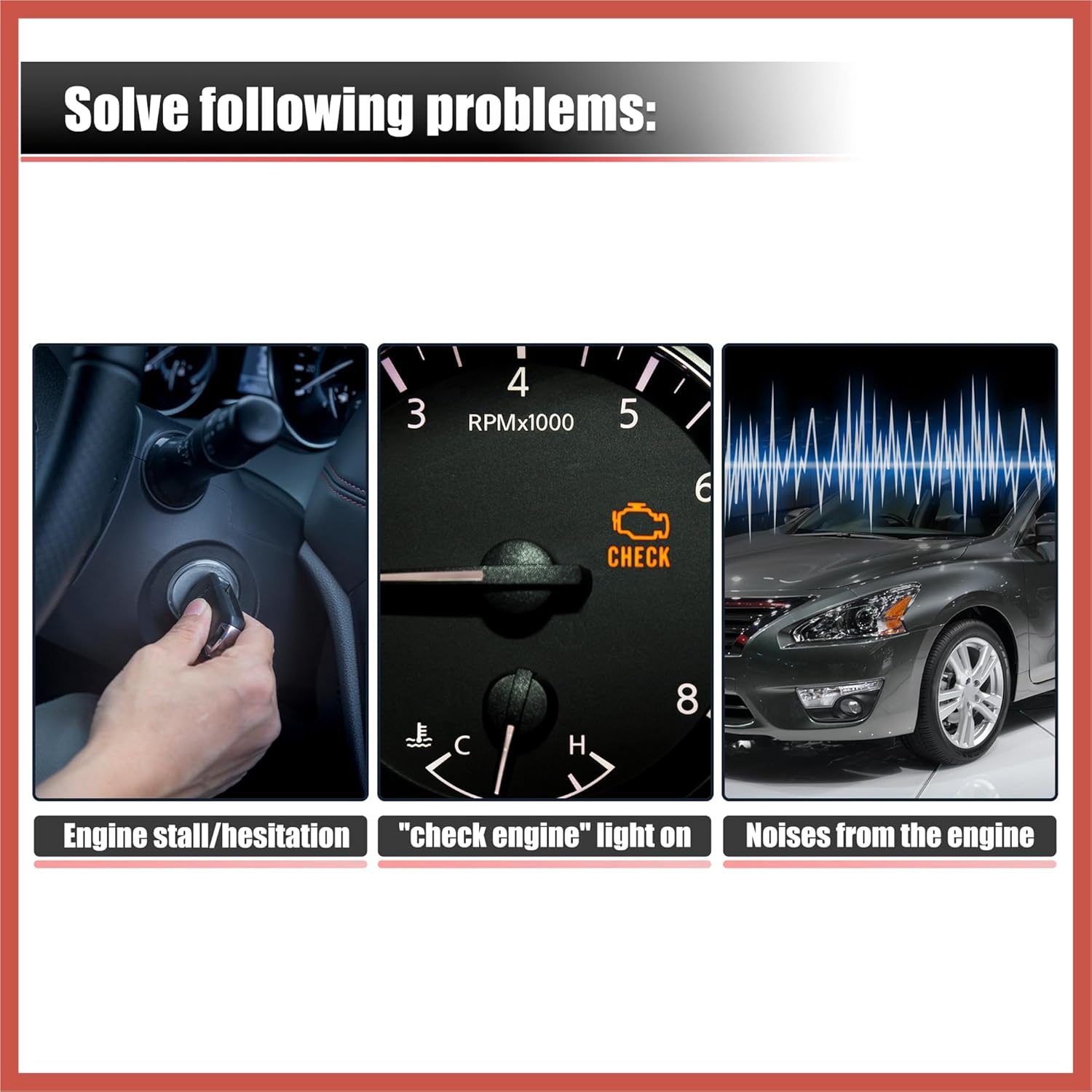 ACROPIX Air Intake Duct Hose for Ford Bronco 1994-1996 for Ford F150 F250 F350 5.0L 5.8L 1994-1997 F6TZ-9B659-AD F6TZ9B659AD Car Parts