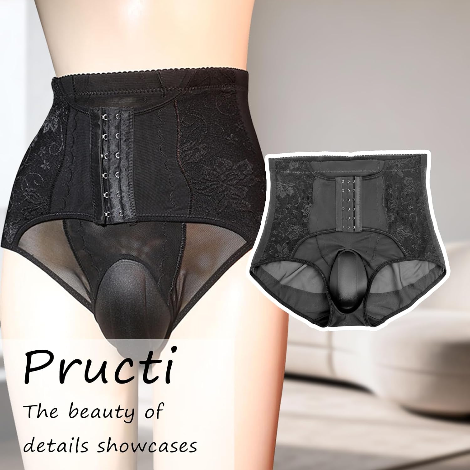 Sissy Panties Femboy Crossdresser Lingerie Feminine Underwear for Men Sexy Underwear for Crossdressing Panty.